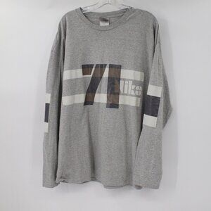 Vintage NIKE 71 Sweatshirt Mens XL Long Sleeve Crew Neck Cotton‎ Gray graphic